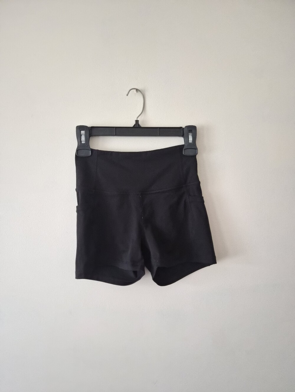High-Waist Black Women's Active Shorts